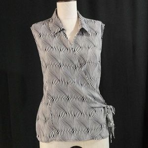 CAVIAR WRAP BLOUSE